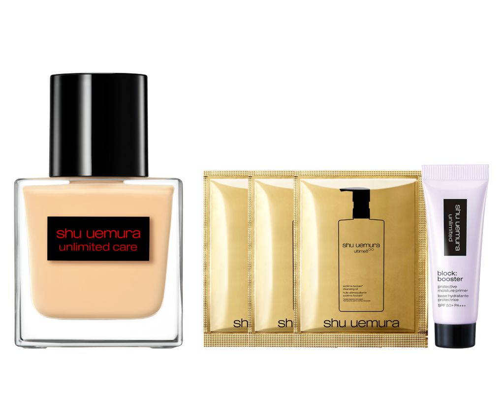 unlimited care tsuya serum foundation set